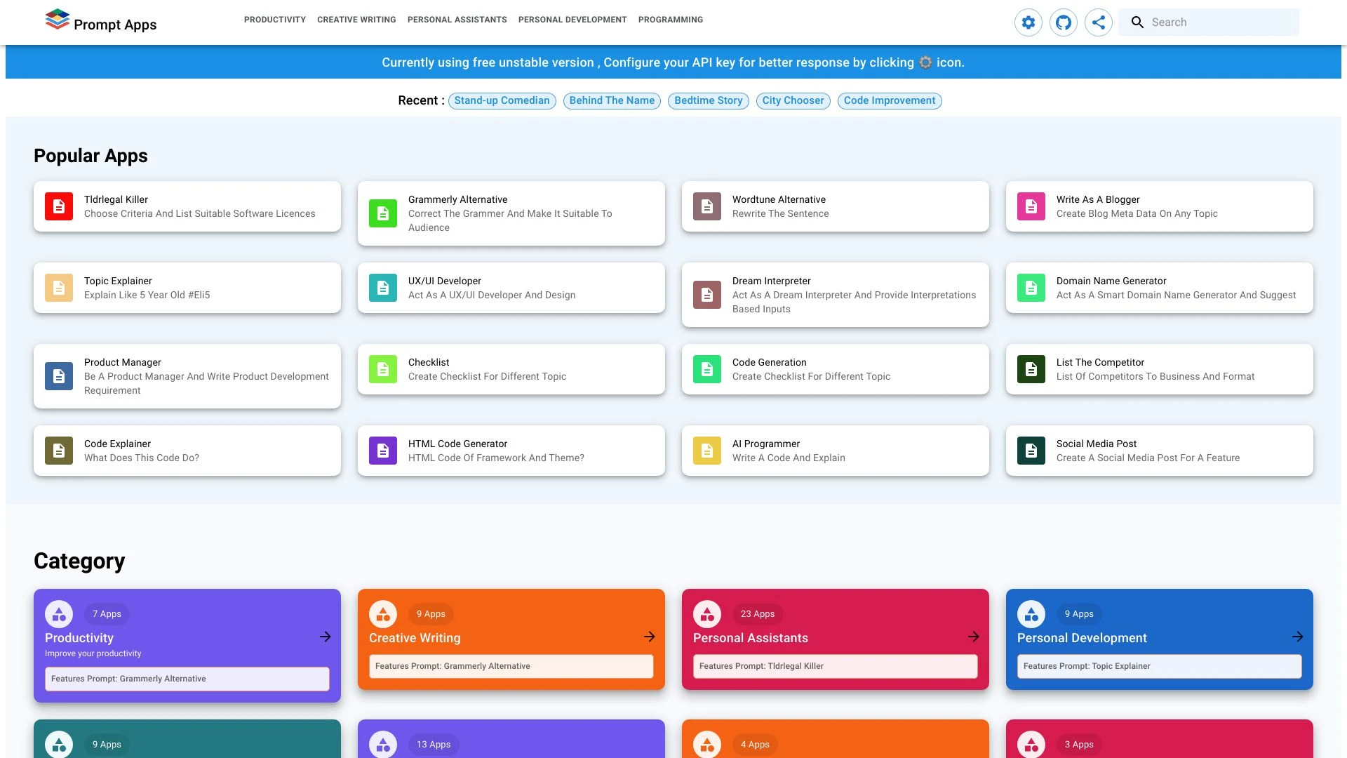Prompt Apps - AI Tool Ocean