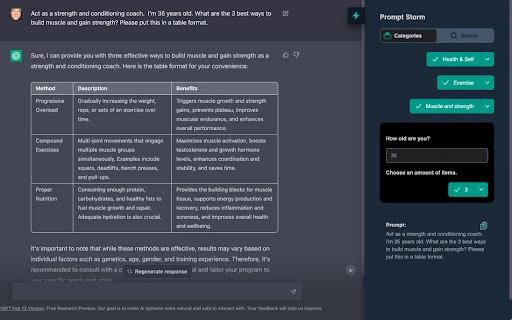 Prompt Storm - Chrome Extension - AI Tool Ocean