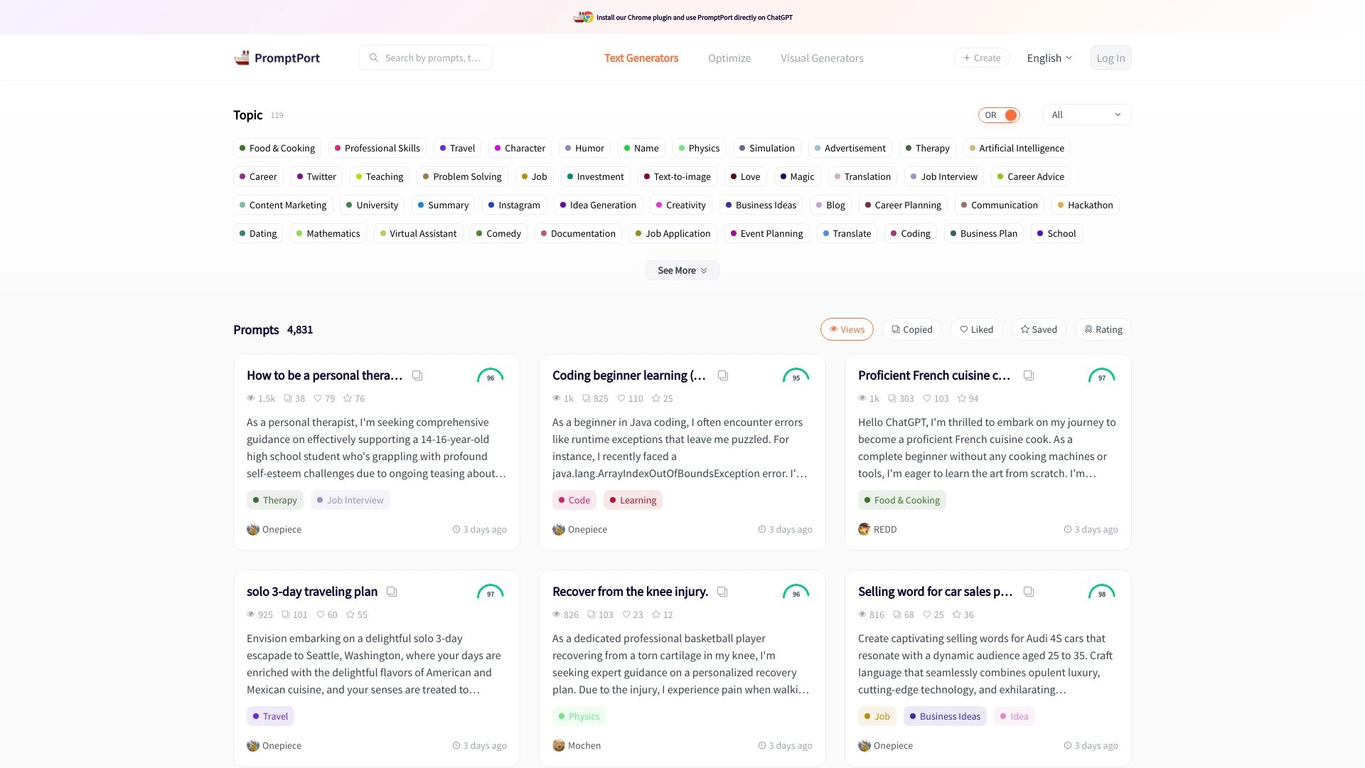 PromptPort - AI Tool Ocean