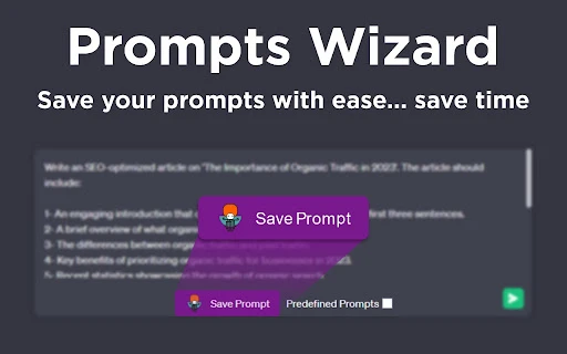 Prompts Wizard - Chrome Extension - AI Tool Ocean