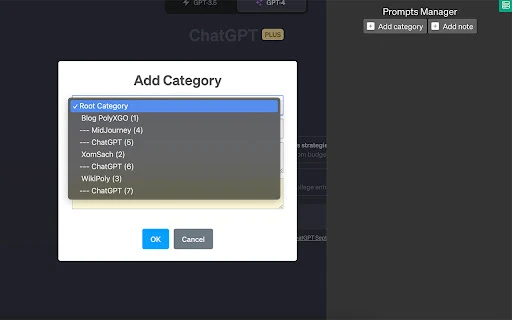 PromptsManager Extension - Chrome Extension - AI Tool Ocean