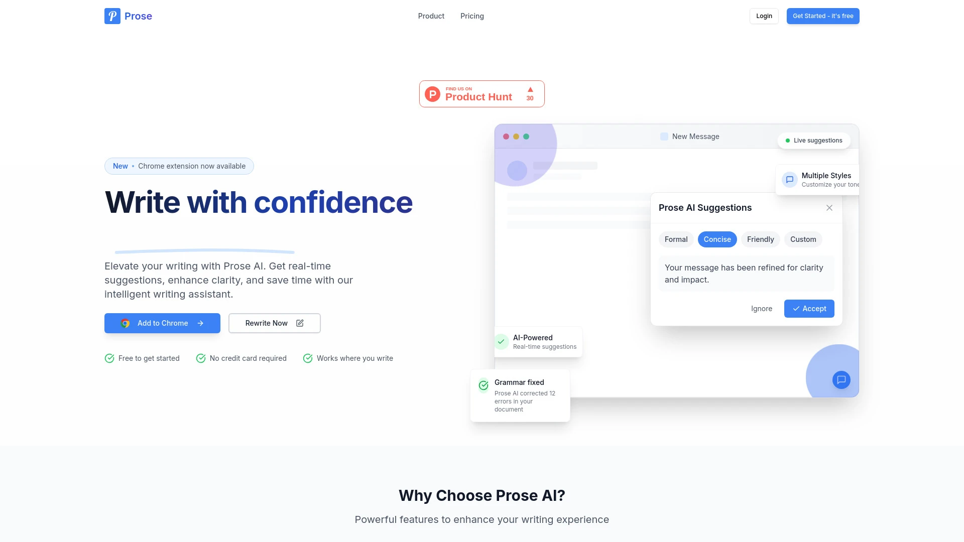 Prose AI - AI Tool Ocean
