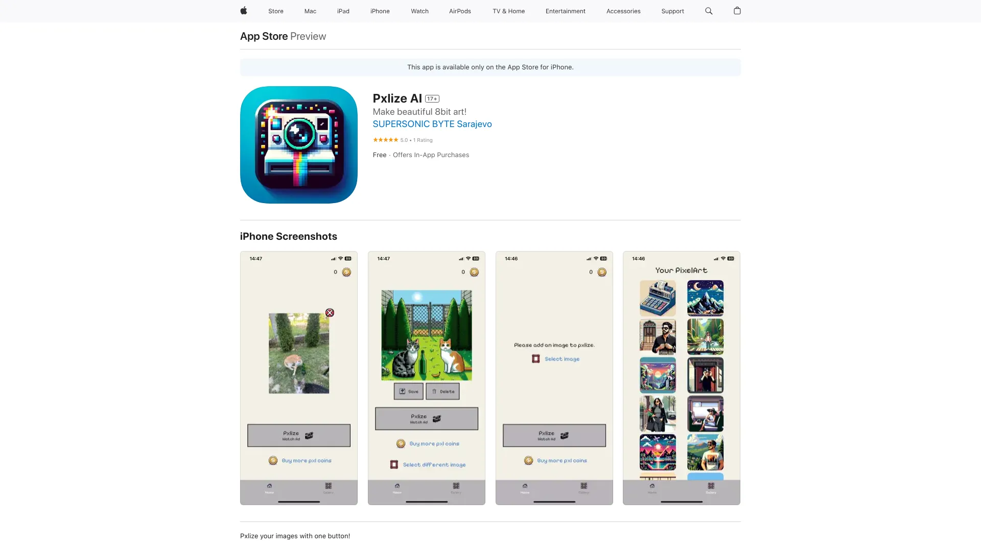 Pxlize AI - AI Tool Ocean