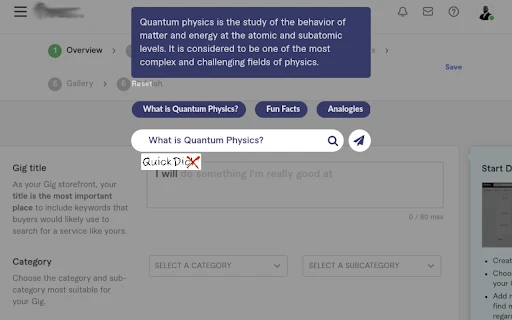 QuickDic AI - Chrome Extension - AI Tool Ocean