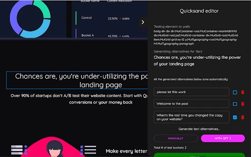Quicksand - Chrome Extension - AI Tool Ocean
