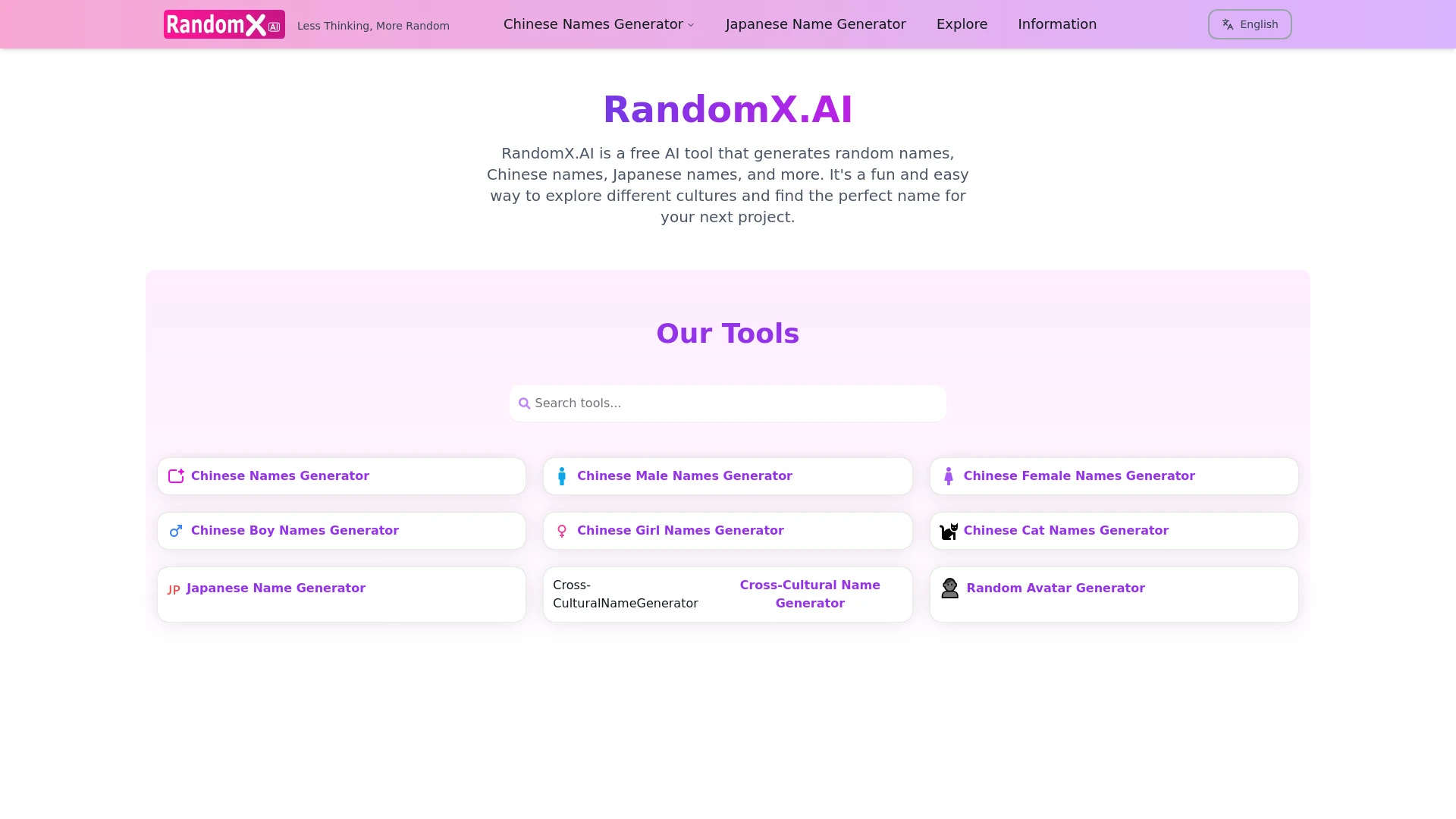 RandomX.ai - AI Tool Ocean