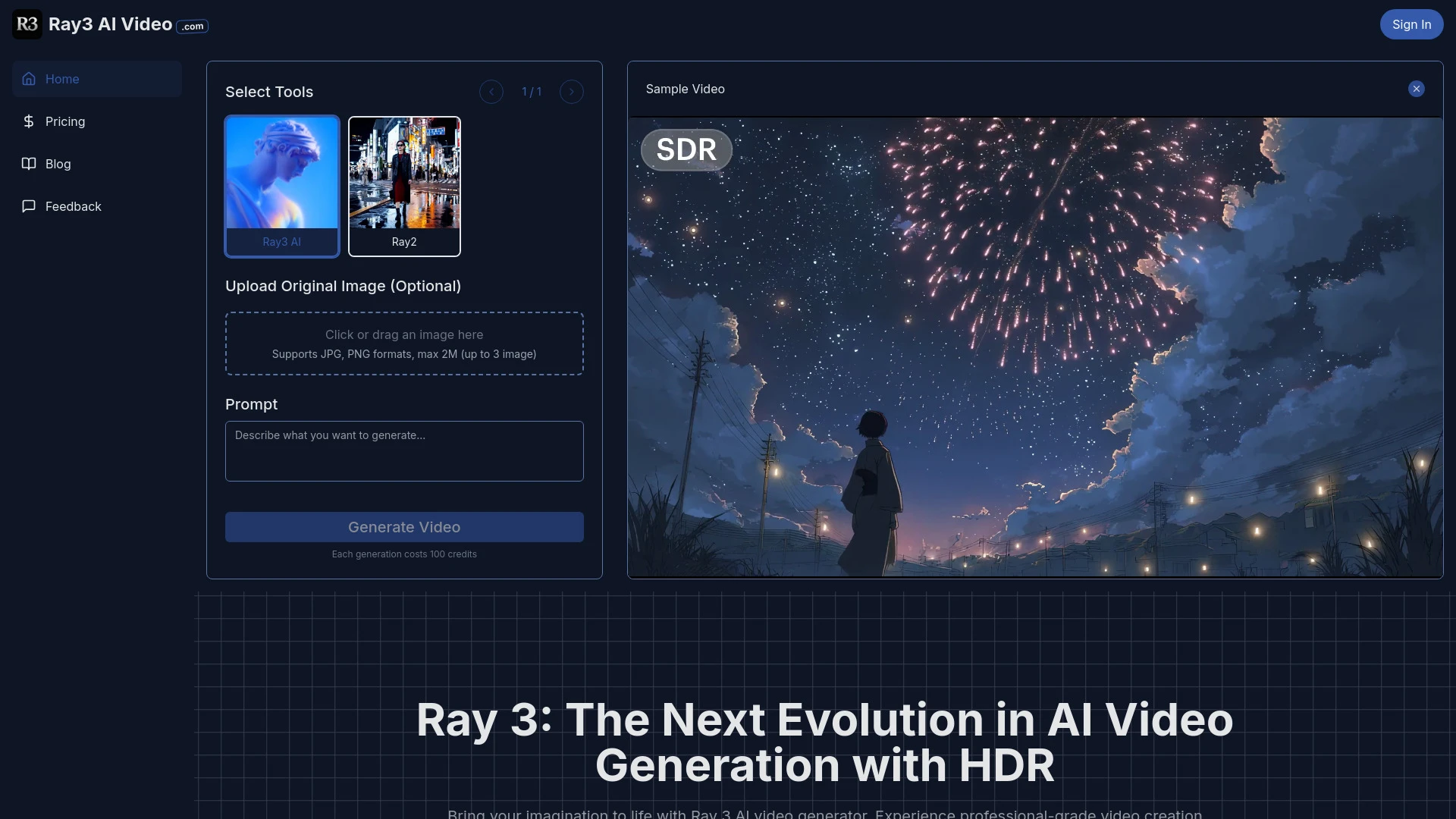 Ray 3 AI Video - AI Tool Ocean