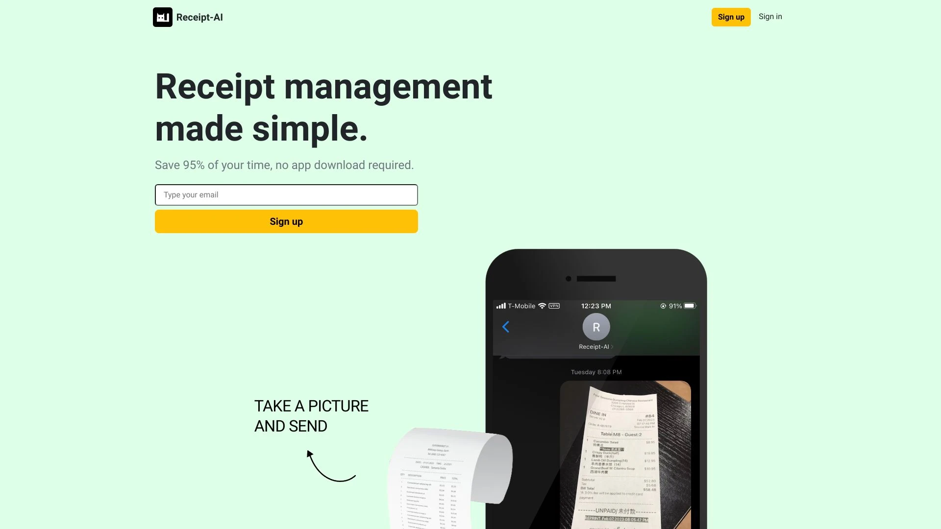 Receipt-AI - AI Tool Ocean