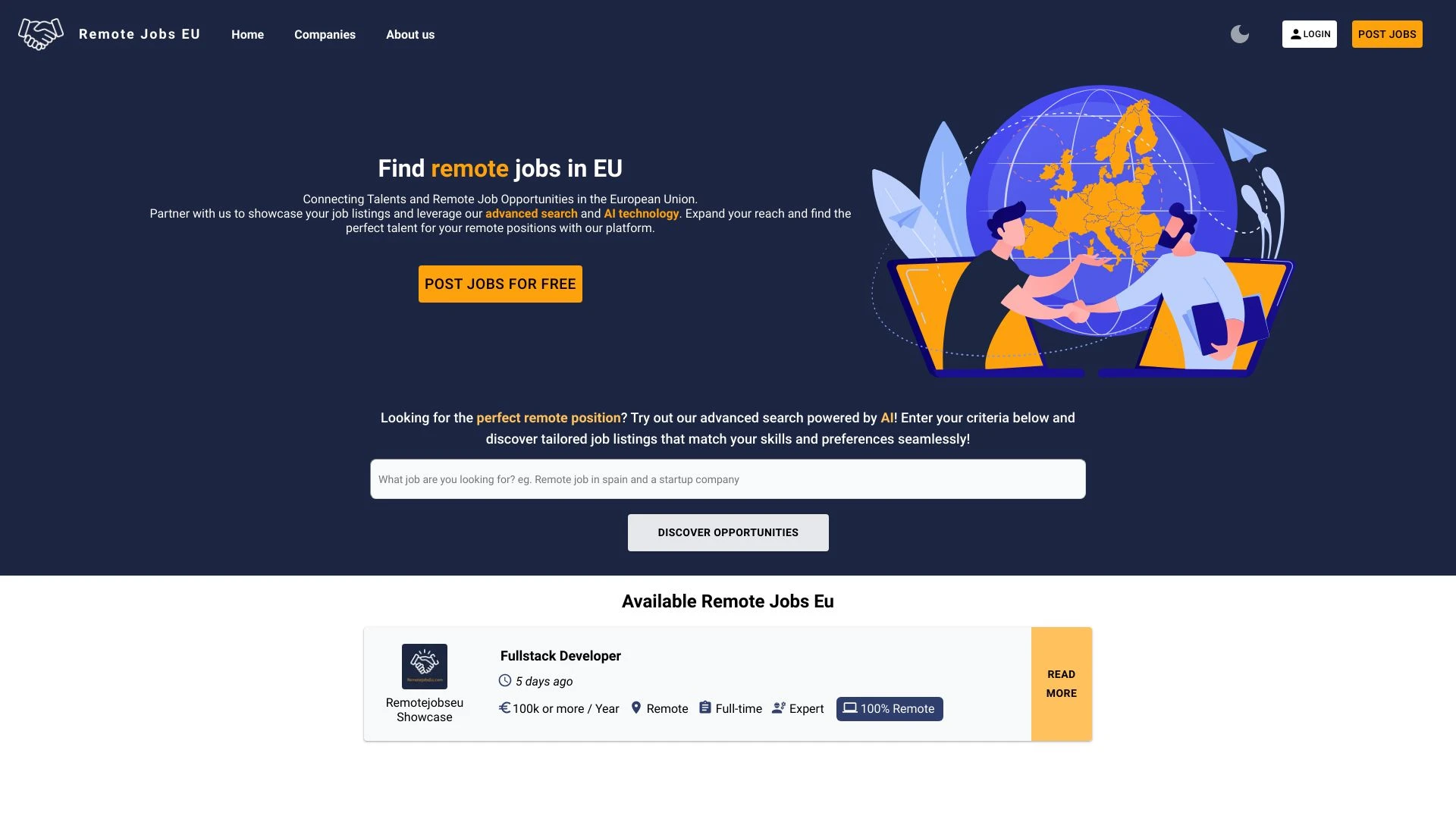 RemoteJobsEU.com - AI Tool Ocean