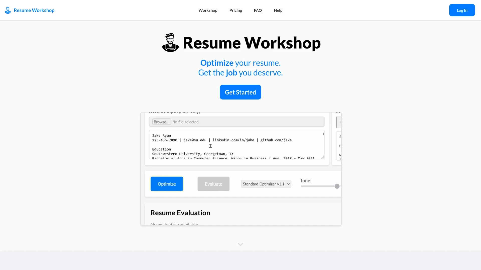 Resume Workshop - AI Tool Ocean