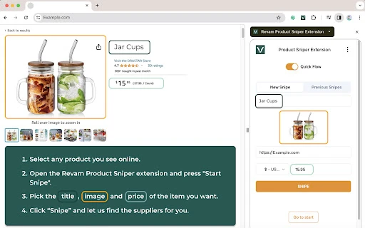 Revam Product Sniper - Chrome Extension - AI Tool Ocean