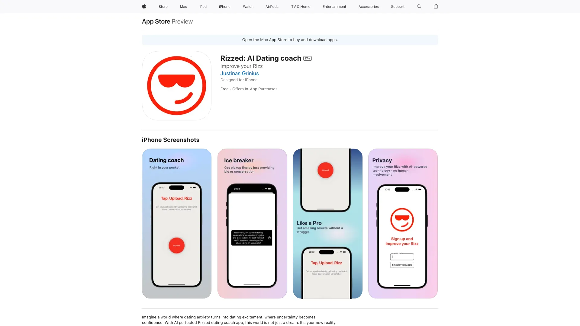 Rizzed: AI Dating coach - AI Tool Ocean