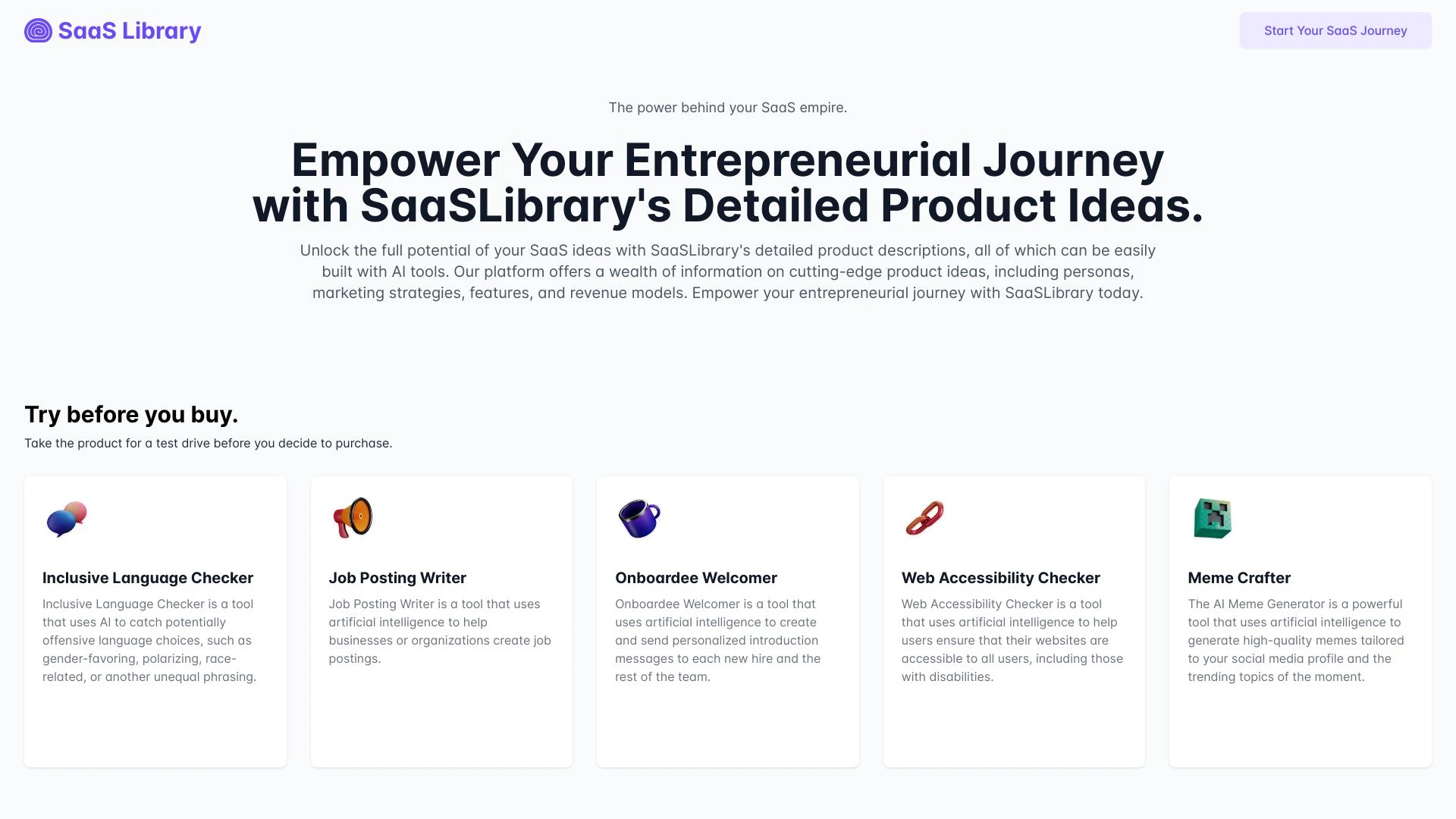 SaaS Library - AI Tool Ocean