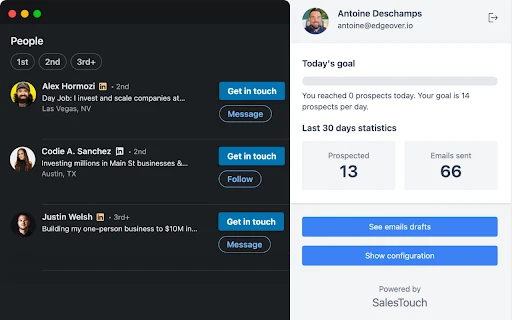 SalesTouch - Chrome Extension - AI Tool Ocean