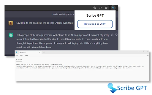 Scribe GPT - Chrome Extension - AI Tool Ocean