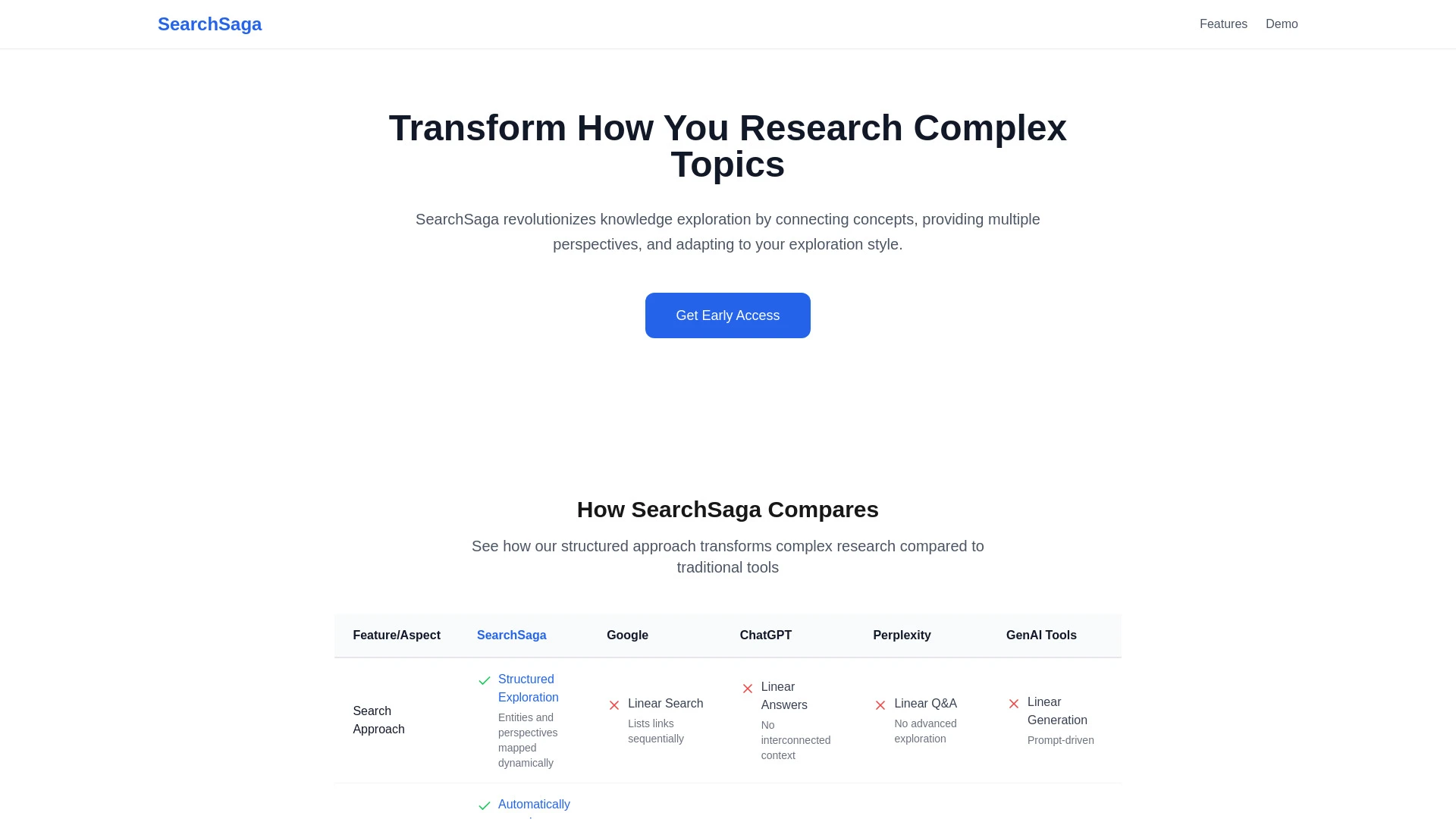 SearchSaga - AI Tool Ocean
