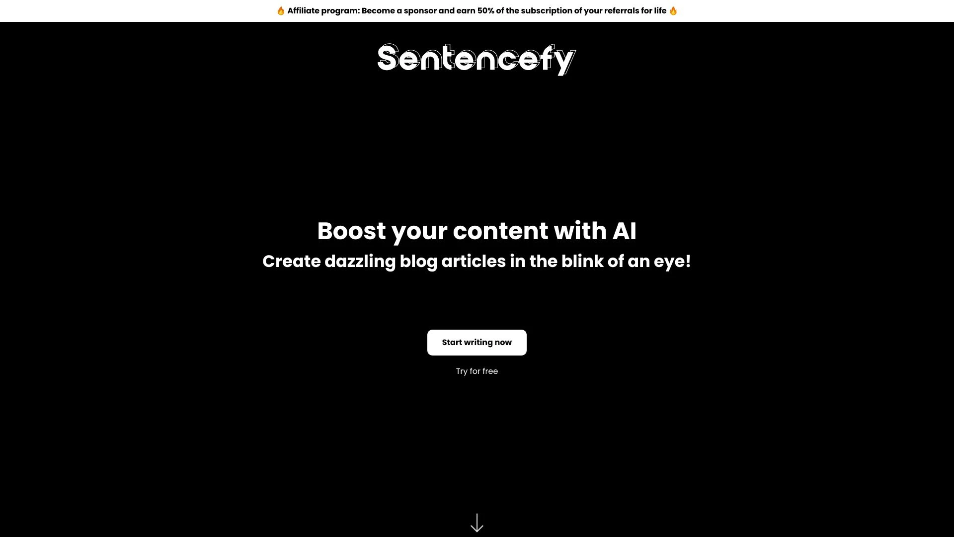 Sentencefy - AI Tool Ocean