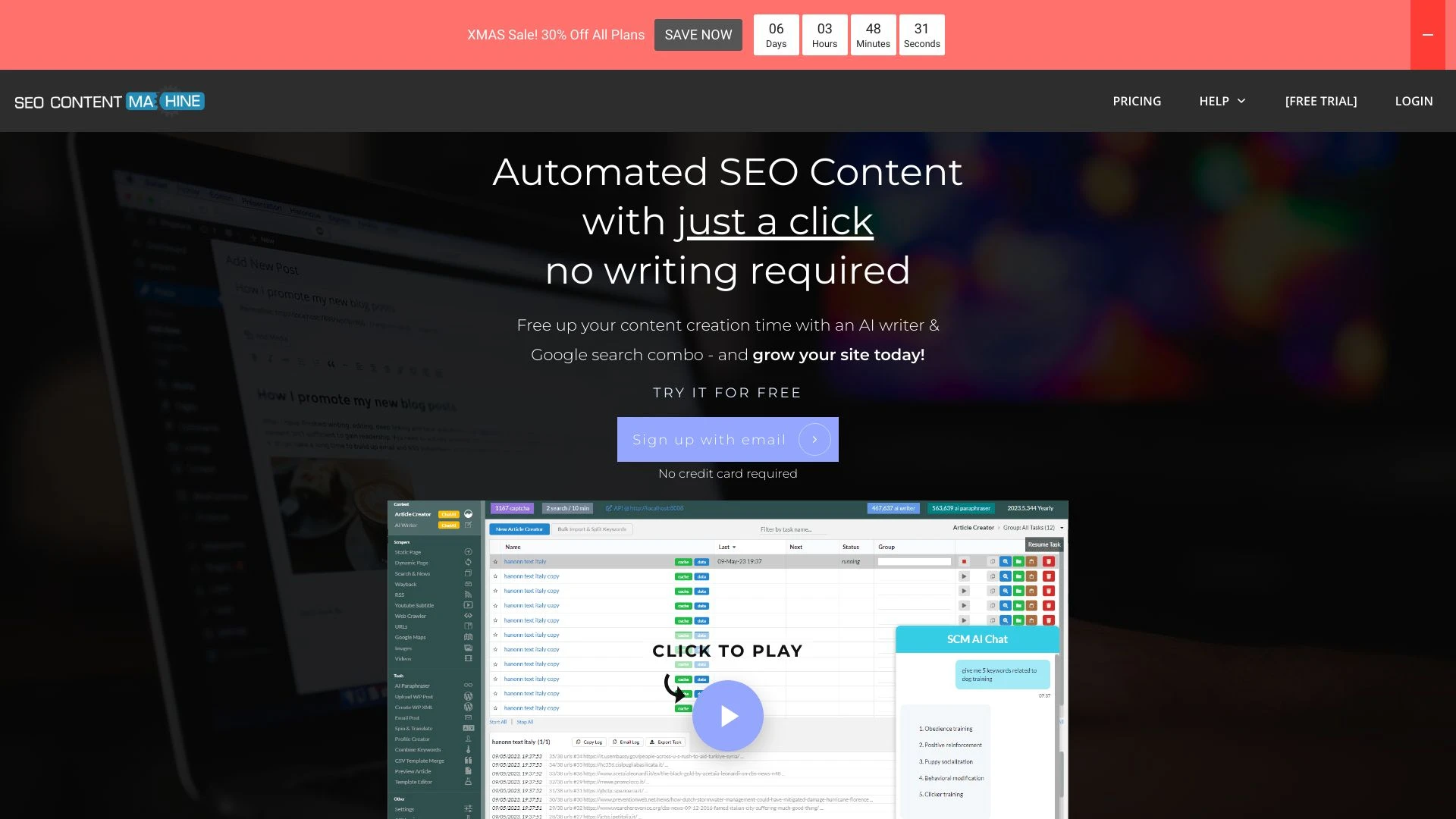 SEO Content Machine - AI Tool Ocean