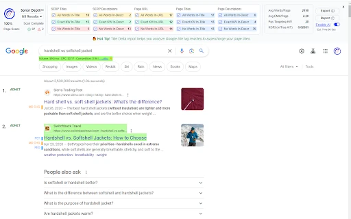 SERP Sonar - Chrome Extension - AI Tool Ocean