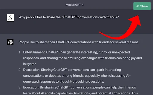 Share ChatGPT - Chrome Extension - AI Tool Ocean