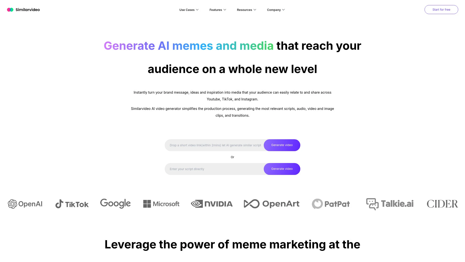 Similarvideo.ai - AI Tool Ocean