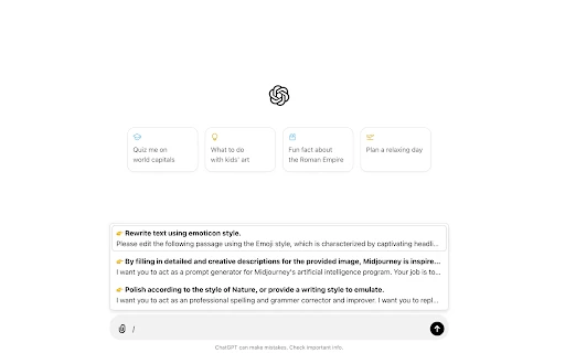 Simplest ChatGPT Prompt Assistant - Chrome Extension - AI Tool Ocean