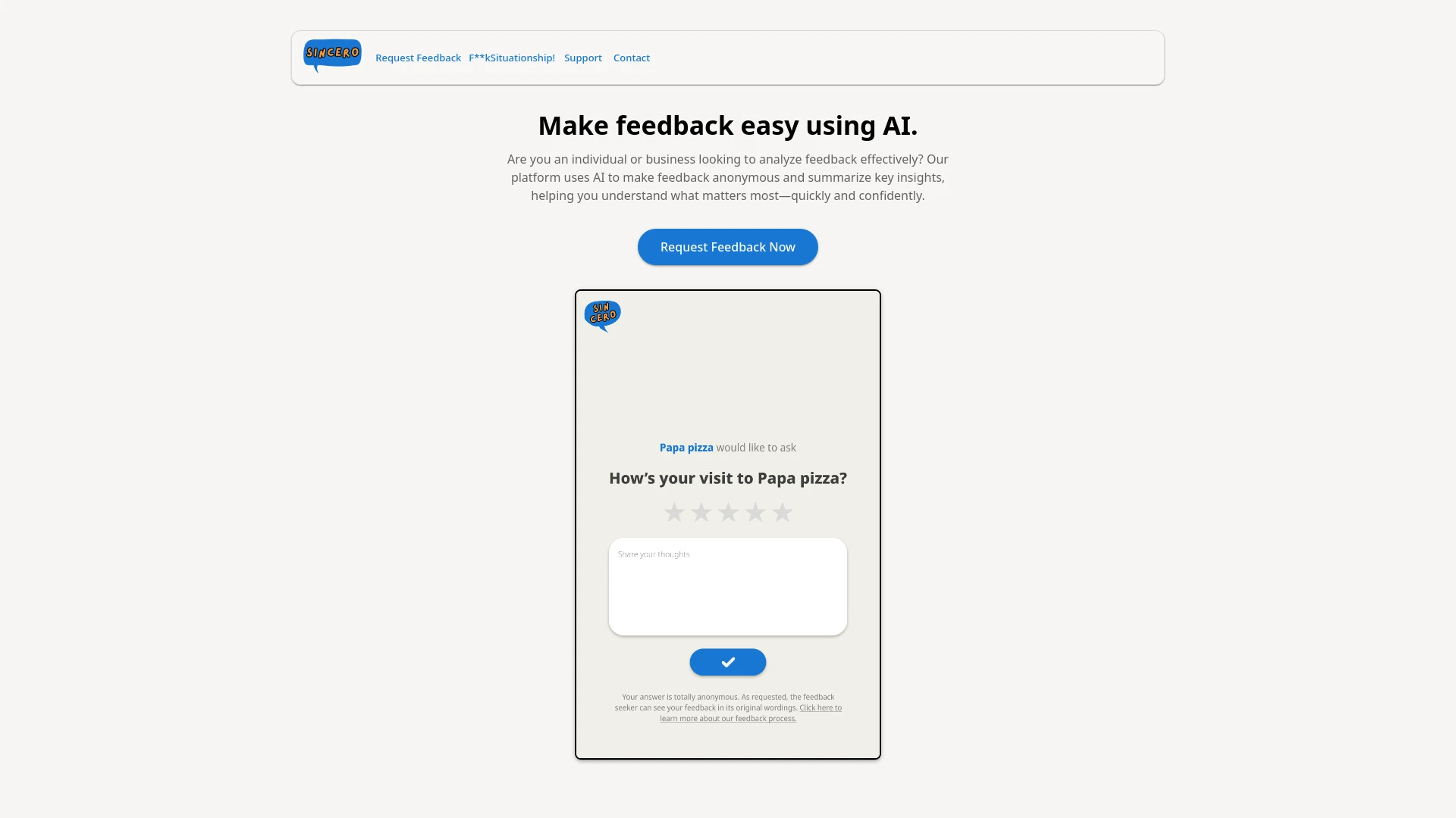 Sincero - AI Tool Ocean