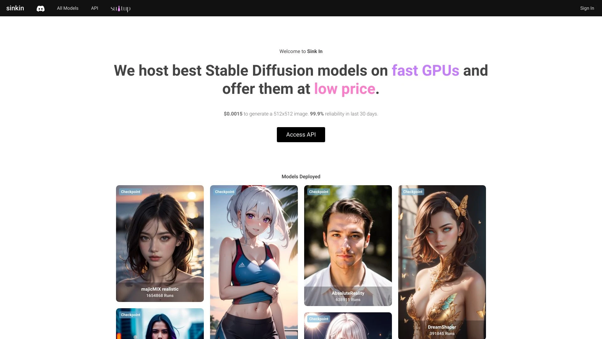 Sink In - AI Tool Ocean
