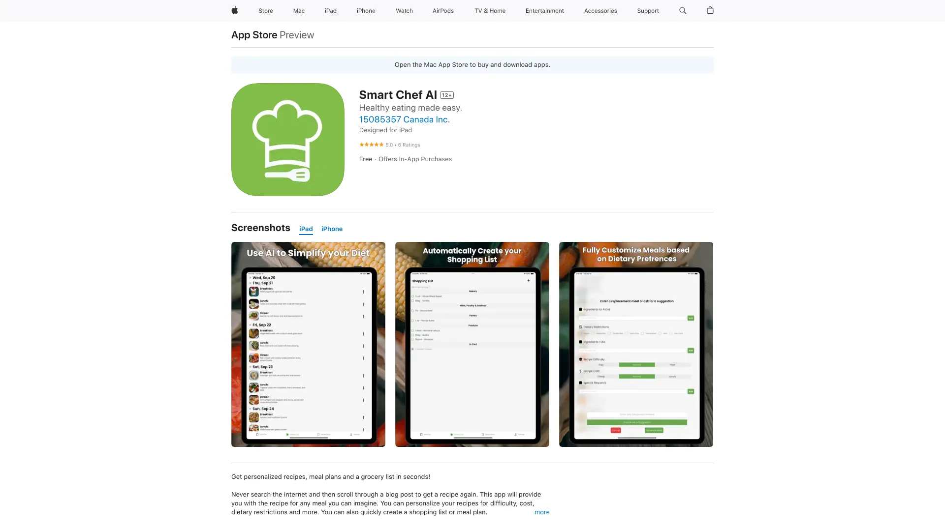 Smart Chef AI - AI Tool Ocean