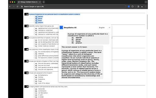 SnapSolve AI - Chrome Extension - AI Tool Ocean