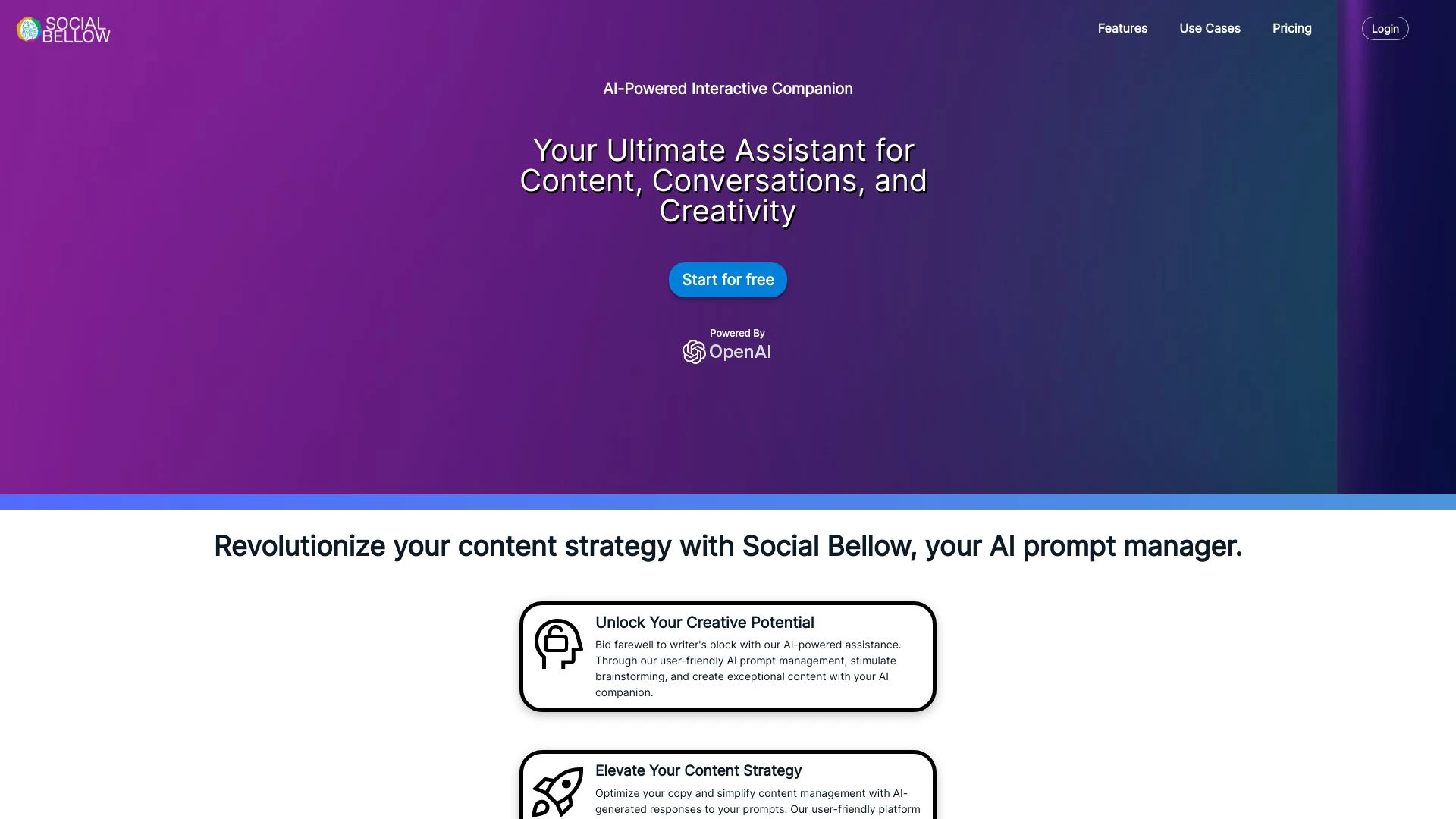 Social Bellow - AI Tool Ocean