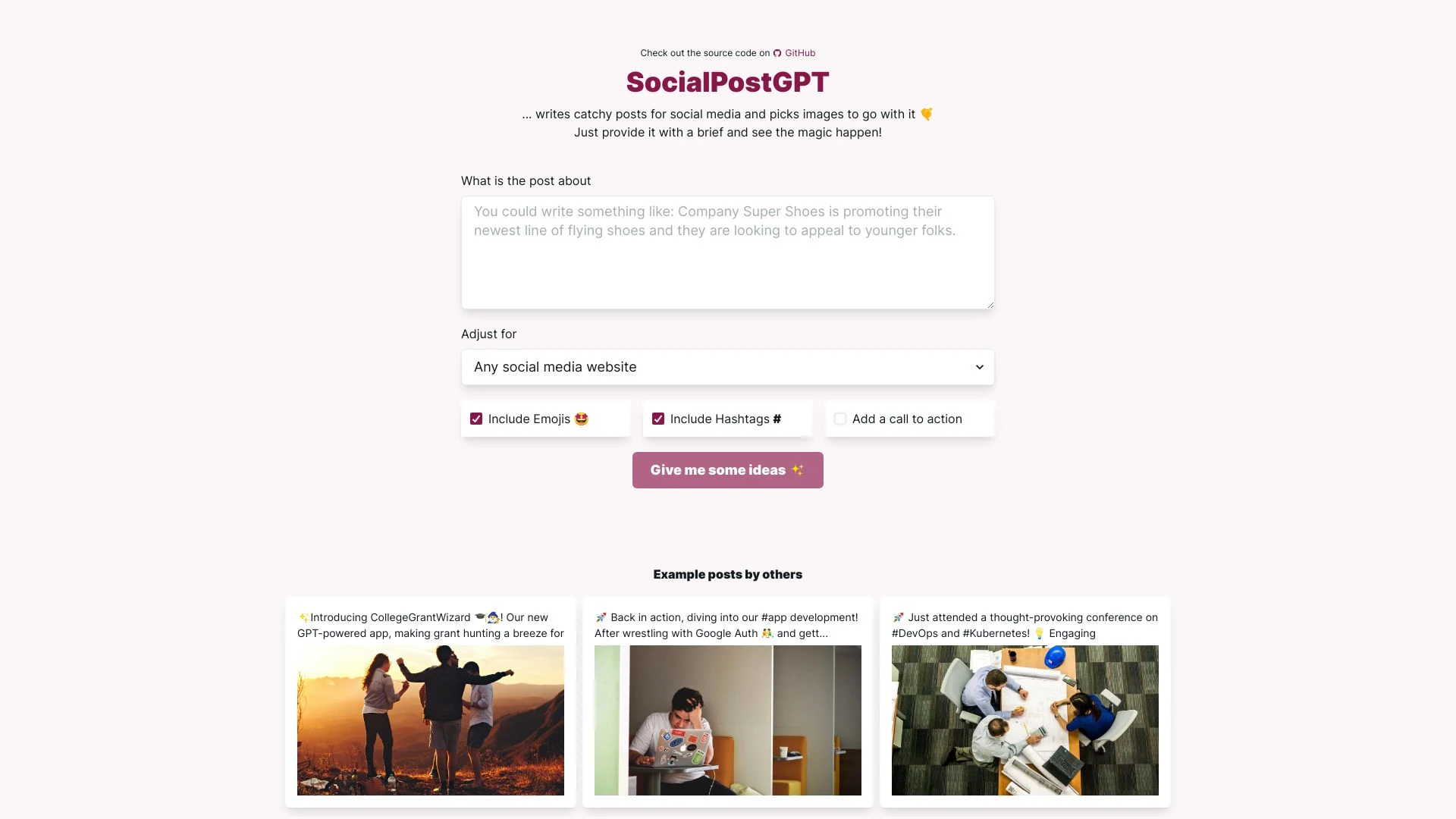SocialPostGPT - AI Tool Ocean