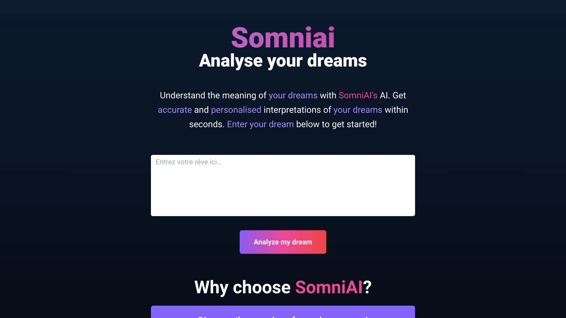 SomniAI - AI Tool Ocean