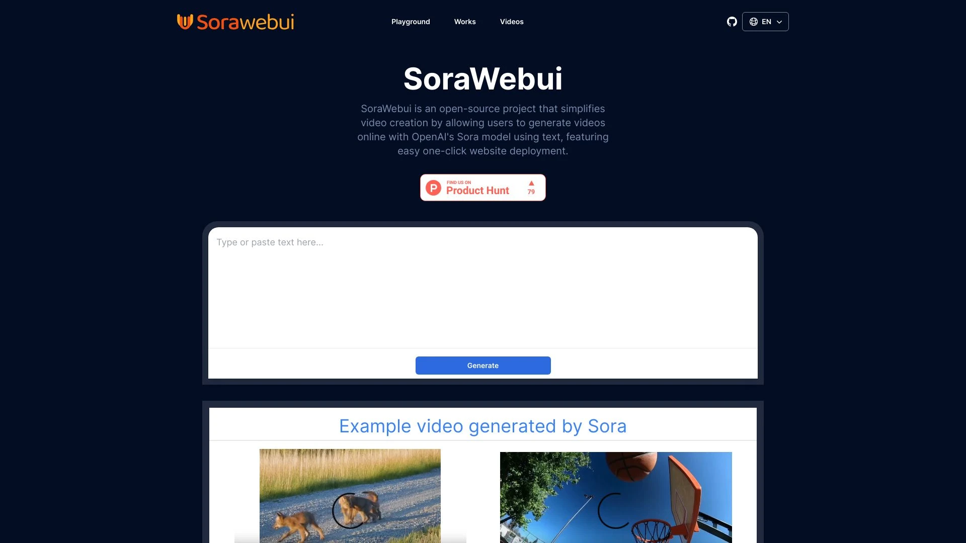 SoraWebui - AI Tool Ocean