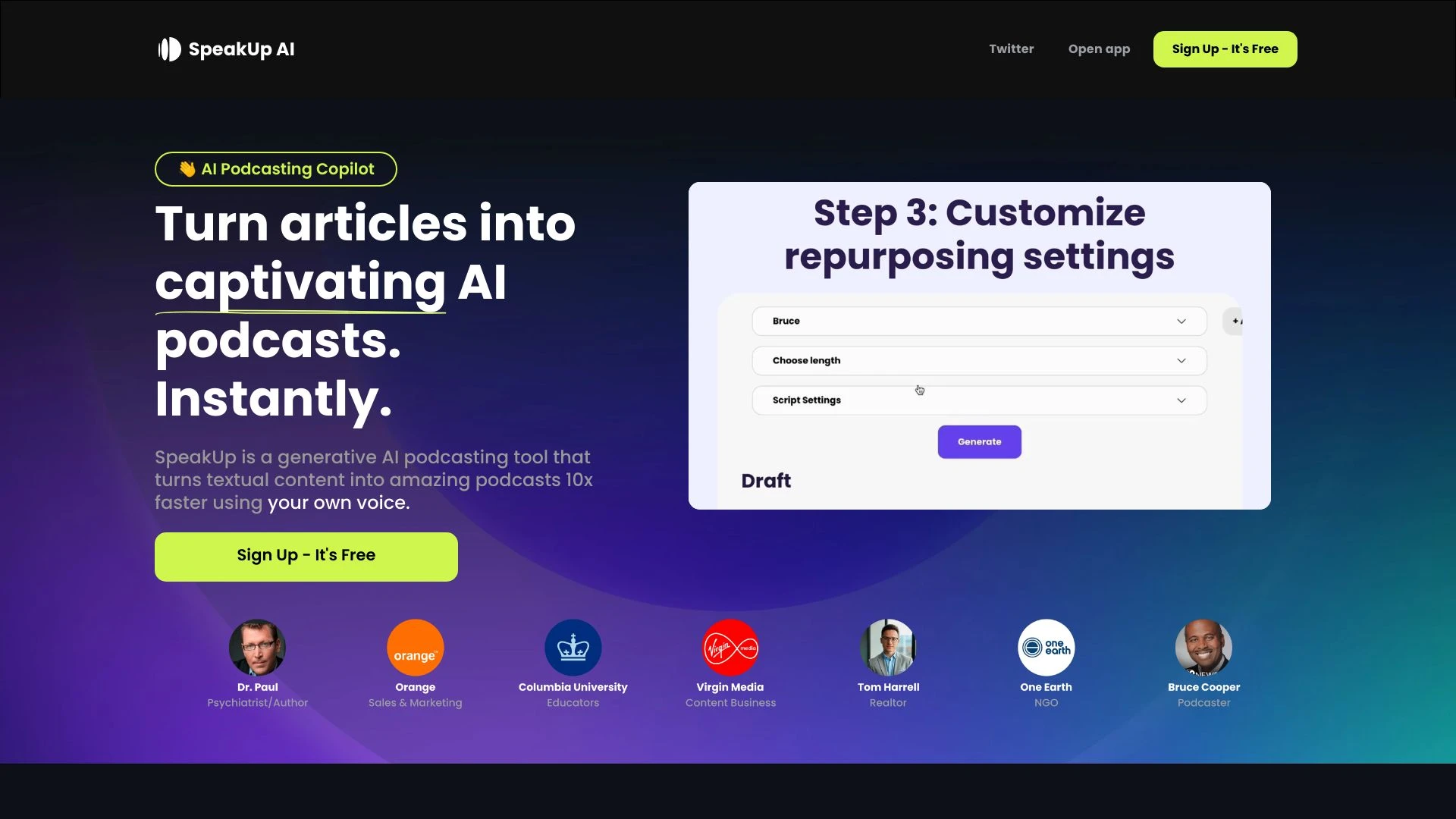 SpeakUp AI - AI Tool Ocean
