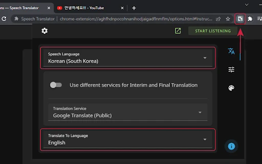 Speech Recognition and Translation Extension - Chrome Extension - AI Tool Ocean