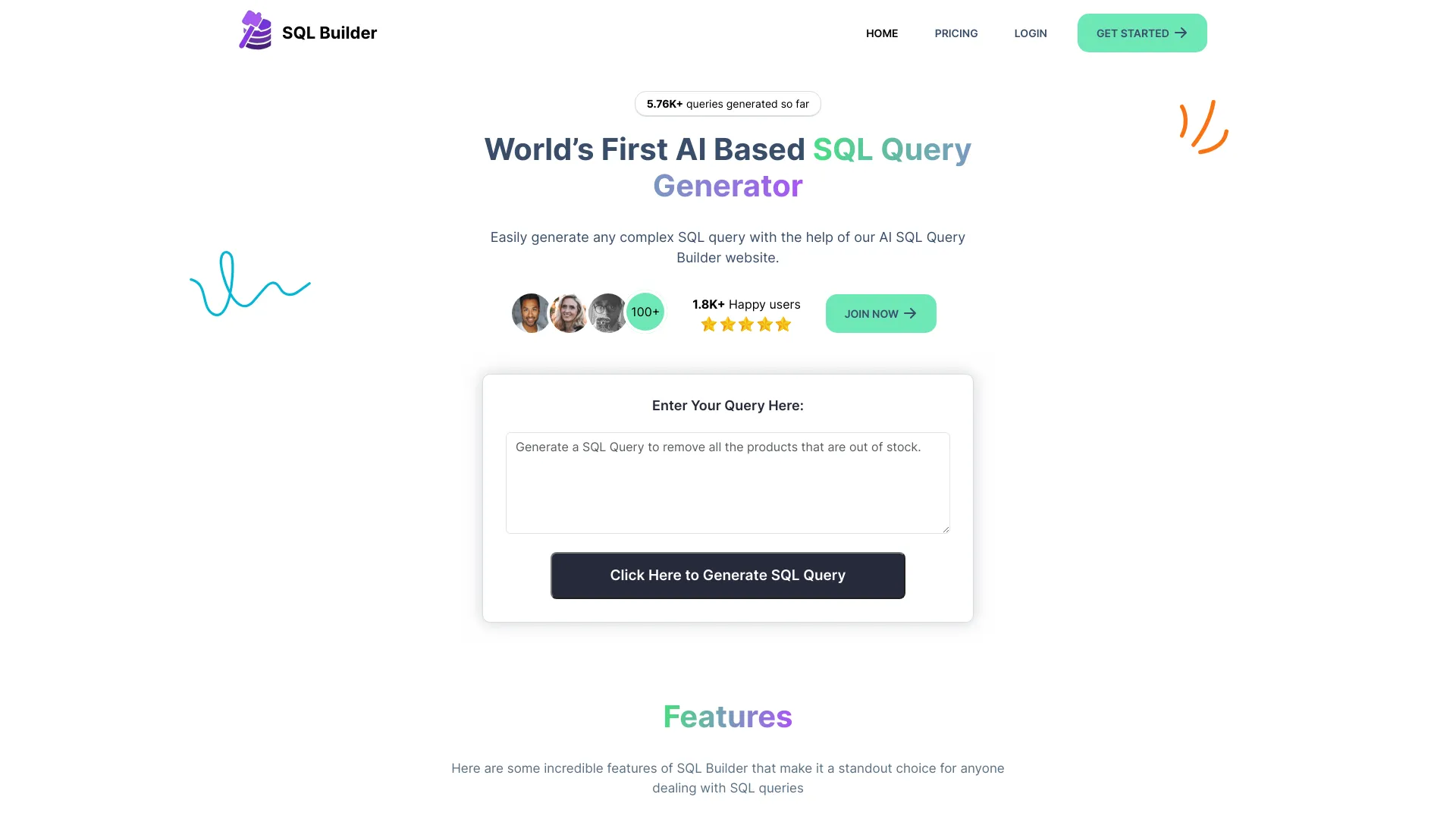 SQLBuilder.ai - AI Tool Ocean