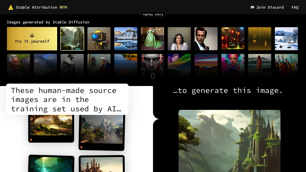 Stable Attribution - AI Tool Ocean