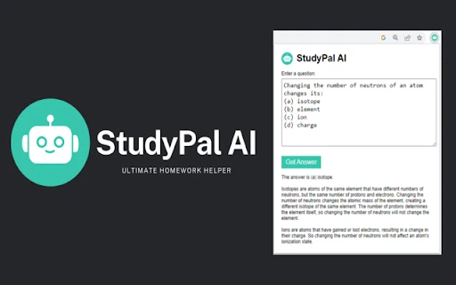 StudyPal AI - Chrome Extension - AI Tool Ocean