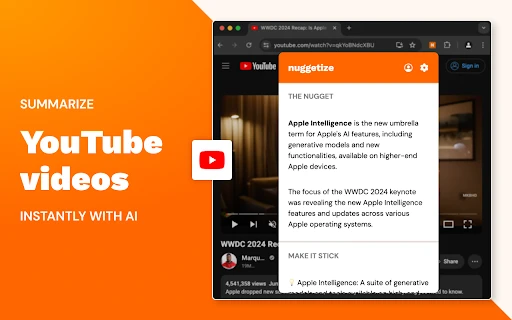 Summarize AI - Chrome Extension - AI Tool Ocean
