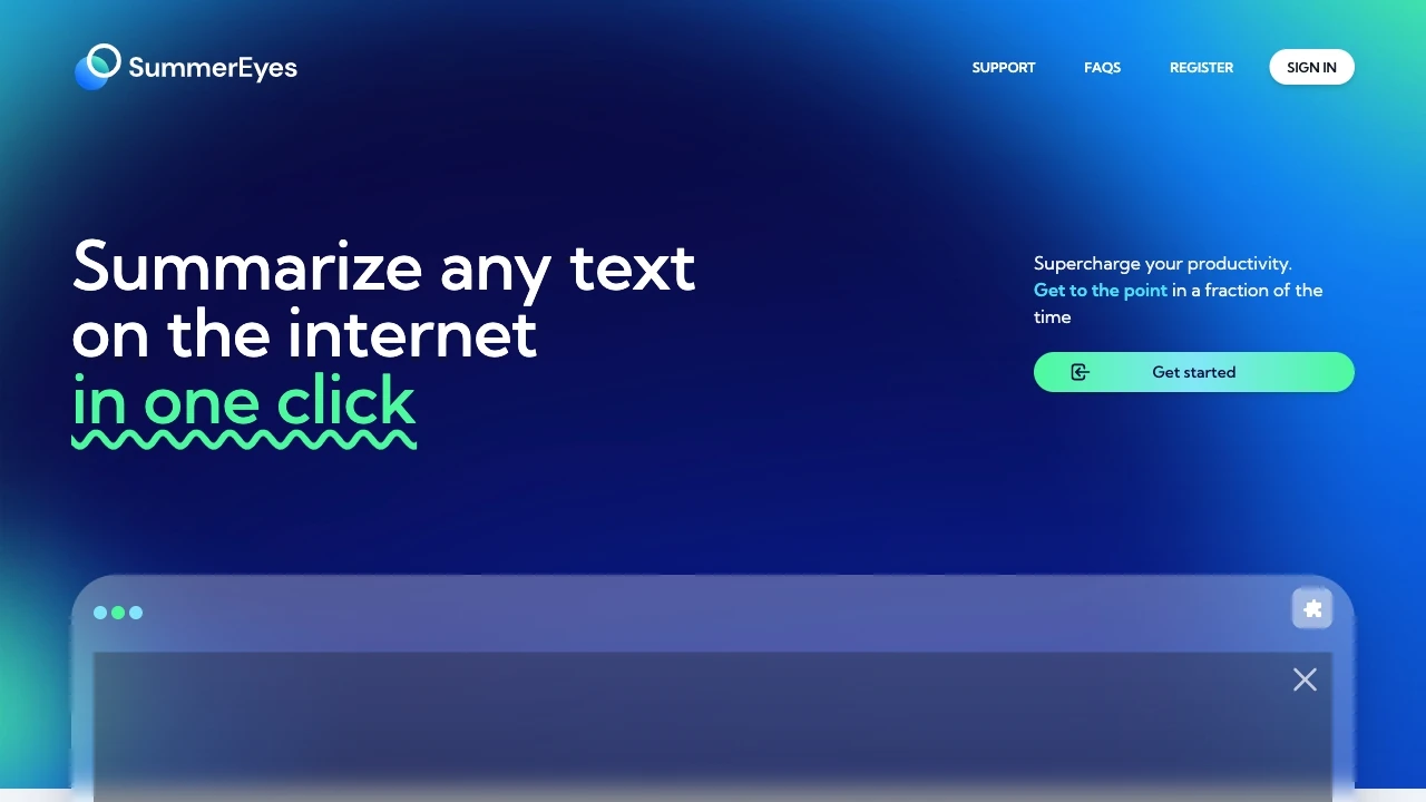 SummerEyes - AI Tool Ocean