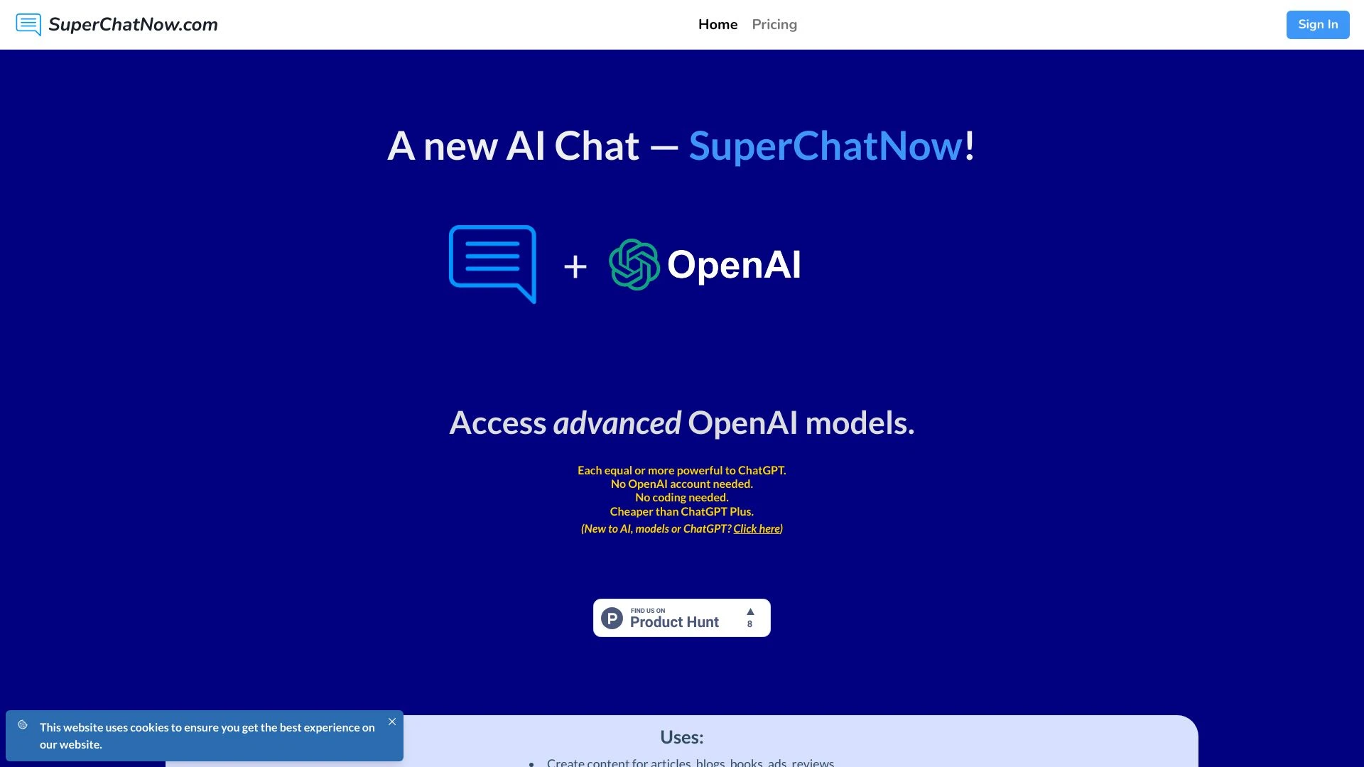SuperChatNow - AI Tool Ocean