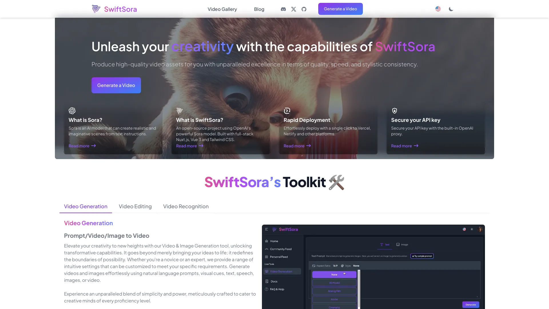SwiftSora - AI Tool Ocean