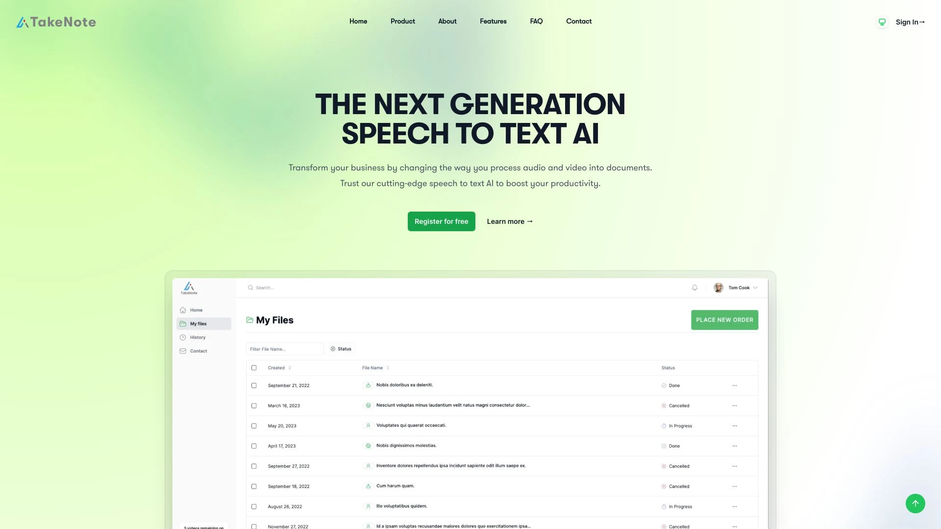 TakeNote - AI Tool Ocean