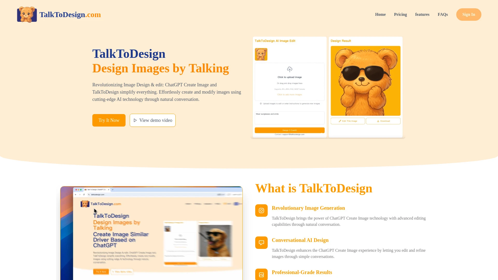 TalkToDesign - AI Tool Ocean