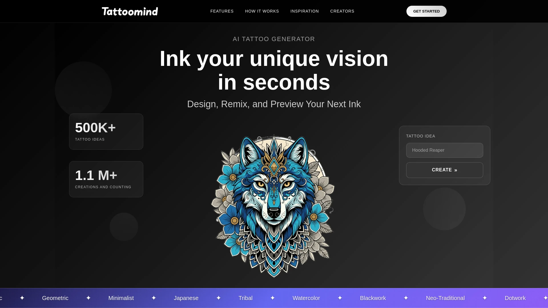 Tattoomind AI - AI Tool Ocean