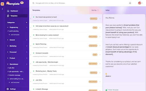 TemplateIn - Chrome Extension - AI Tool Ocean
