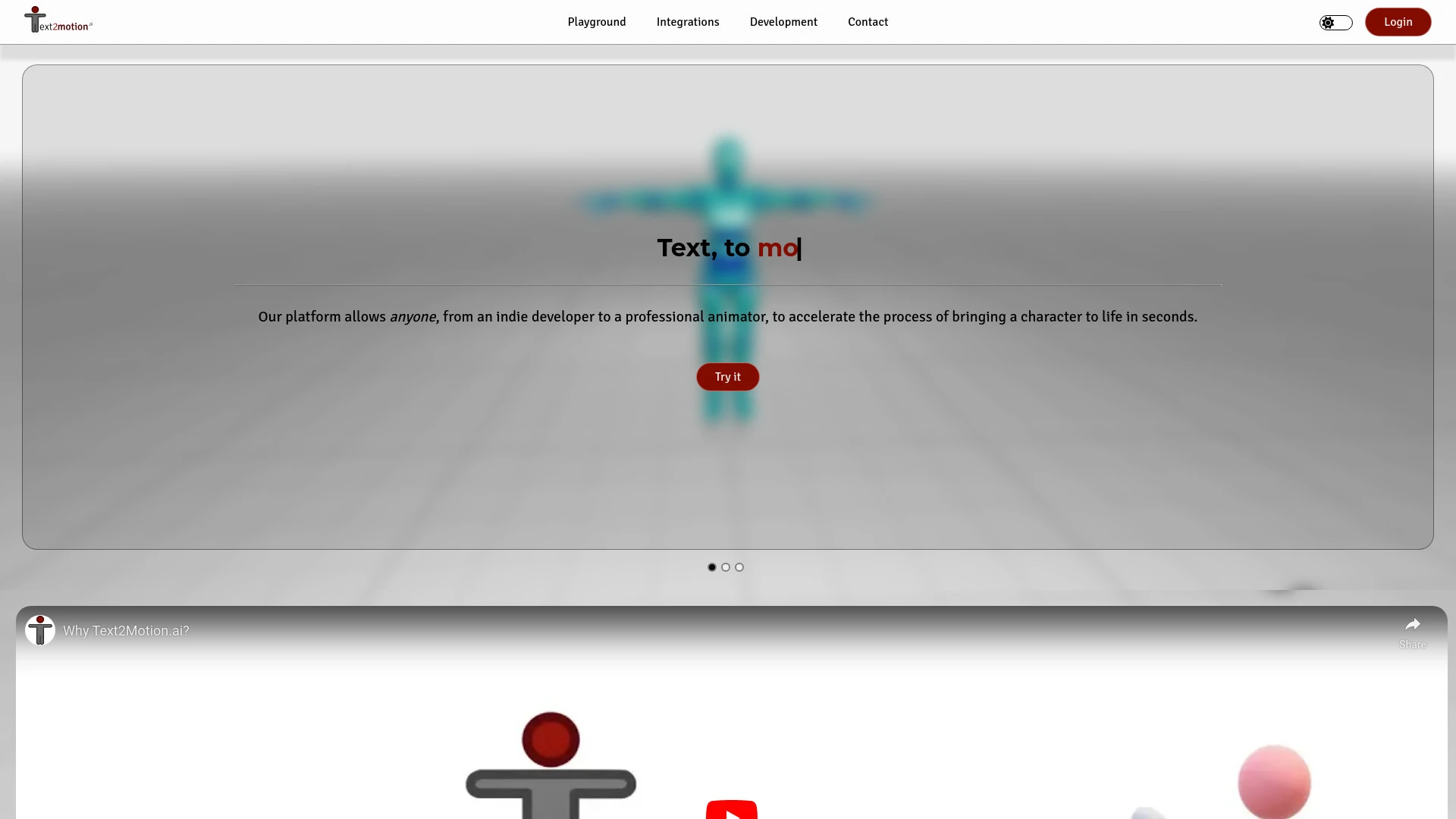 Text2Motion - AI Tool Ocean