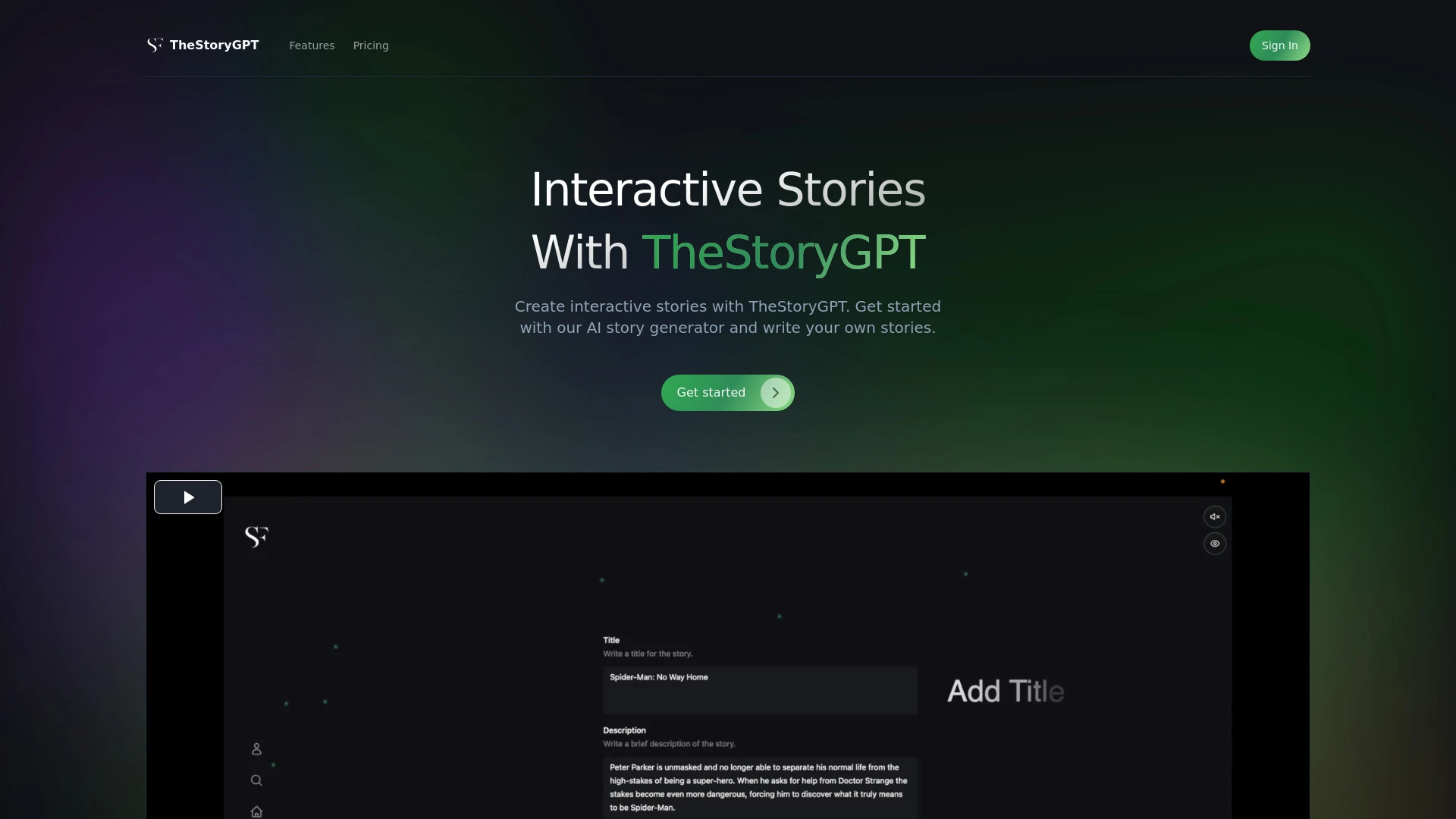 TheStoryGPT - AI Tool Ocean
