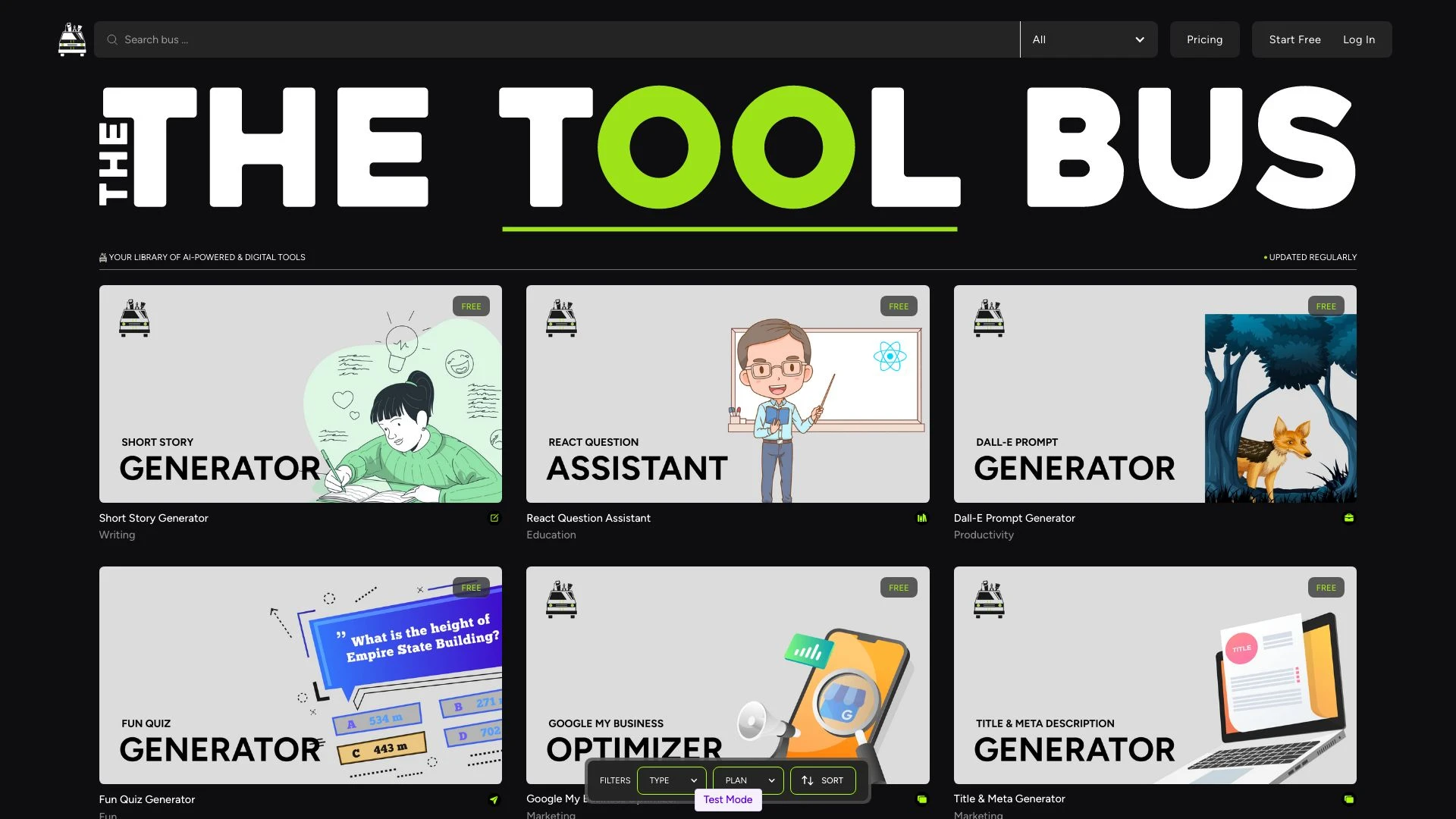 TheToolBus.ai - AI Tool Ocean